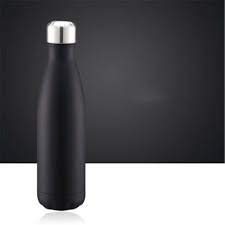 Copper Vacuum Insulated Water Bottle- Black, 500ml