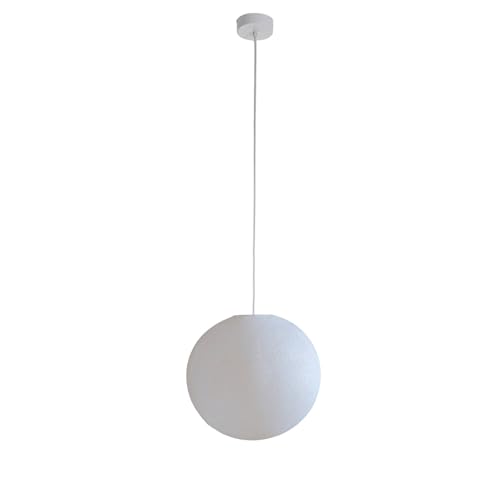 La Case de Cousin Paul ## Titre (200 caractères max) Suspension Globe Blanc 31/38/50cm - Luminaire Tissé Main - Abat-jour Design pour Chambre, Salon, Salle...