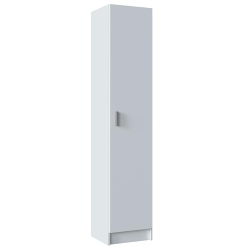 Miroytengo Armario Auxiliar Alto Multiusos Cocina Despensa Lavanderia 1 Puerta 37x180 cm