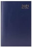 2023 A4 / A5 Diary Day to Page or Week to View Desk Diary Hard Backed Dairy NEW (Black, A6 Day A Page)