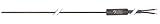 Fühlerlänge: 250mm OEM Temperaturfühler für Pizzaofen S-77-2, S-77-3, R-96-3, R-99-1, R-99-2 Thermoelement J Fühler ø2x250x250mm Kabel 1,5m