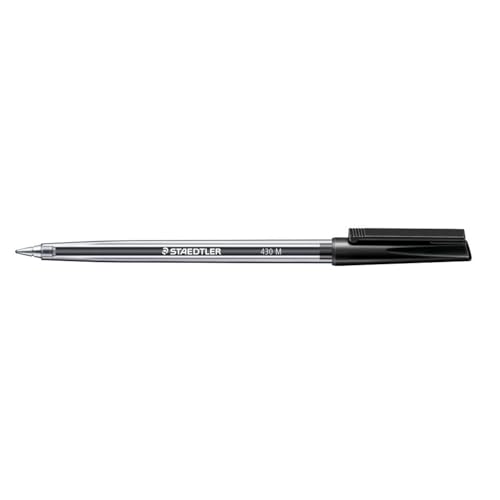 Staedtler 430 Stylos à Bille Moyenne Noir 10 Pièces pour Prise de Notes