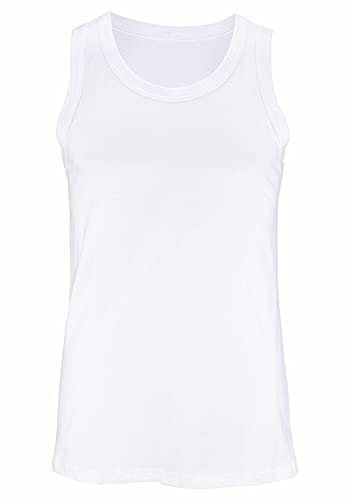 H.I.S Maillots de Corps t-shirt de dessous blanc col rond pour homme