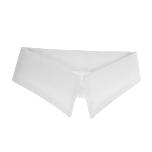 AUTSUPPL Faux Col Amovible Chiffon pour Homme et Femme Col Chemise Élégant Demi-collier Rigide Accessoire Polyvalent pour Rehausser Tenue et Style
