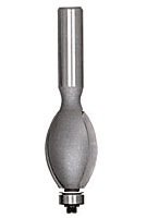 Amana Tool - 54304 Carbide Tipped Edge Fluting 15/32 Radius x 7/8 Dia x 3/4 x 1/2" Shank