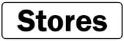 Stores Sign (L) - Self Adhesive Sticker (300m x 100mm)