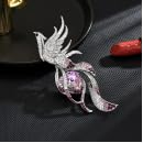 Image of Animal Brooch for Women Girls 18k Gold Plated Animal Brooch Pin Rhinestone Animal Brooch Lapel Pin Jewelry Thanksgiving Day Birthday Wedding Gifts for Mom Wife