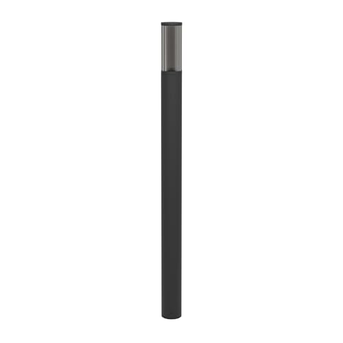 Eglo Lampadaire extérieur Salle, lampe de chemin, luminaire d'extérieur sur pied, éclairage pour allée et jardin, plastique noir, douille E27, IP54, 110 cm