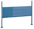 Global Industrial 18" WLouver and 36" W Pegboard Mounting Kit for 60" W Workbench - Blue
