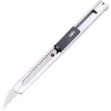 Snap-of kupa Cep Tip Ince Metal Maket Bıçağı Dar Maket Bıçağı A-1P Aluminyum Gövde Bıçak Otomatik Kilitli Profesyonel Falçata 9x80 LENTH:132 M