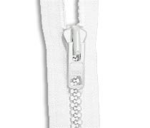 Zipper #10 Vislon Plastic Sleeping Bag 72 - White