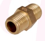 BRASS PIPE FITTINGS - HEX NIPPLE (BSP) (Code No : HN) (Pack of 15 pieces) (Size : 1