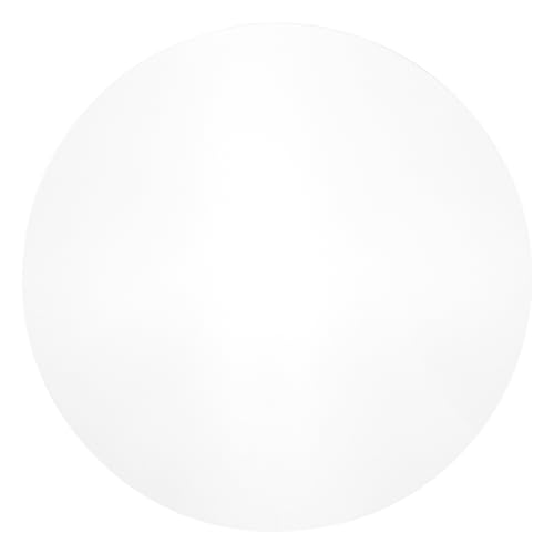 CIYODO Acrylic Round Cake Board Thickness Reusable Cake Drum for Cupcake Display for Weddings Birthdays and Parties and Easy to Use