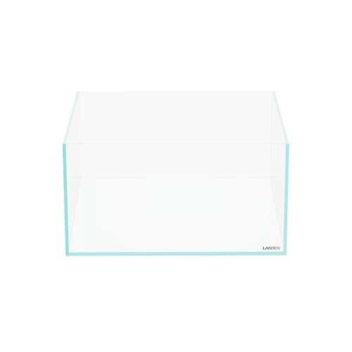 Image of LANDEN Aquarium Shallow 6 Gallon Ultra Clear Glass Rimless Fish Tank 36S