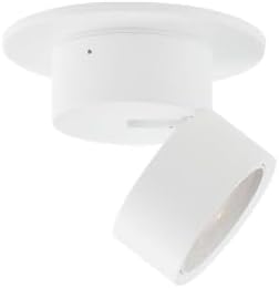 Maxim Lighting 86240WT Swinger - 12W 1 LED Mini Adjustable Flush Mount-3.25 Inches Tall and 5.25 Inches Wide, Finish Color: White