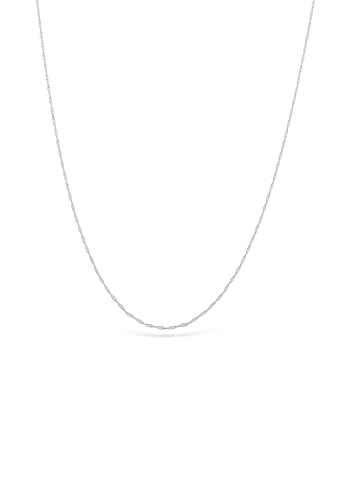 Collier torsadé homme chaîne basique pour pendentif argent 925 Kuzzoi 45cm