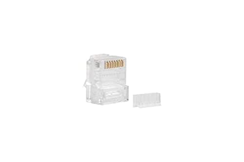 LANBERG CONECTOR DE Red RJ45 PLU-6000 Para CABLEADO UTP CAT6 Bolsa DE 100 UNIDADES