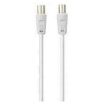 Belkin Cable coaxial de antena de 5 m, 90 dB, color blanco