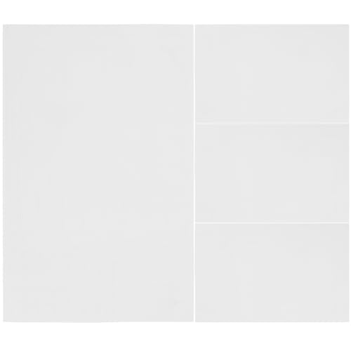 EXCEART LED Light Blocking Stickers 4 Sheets Light Dimming LED Filters Light Shading Stickers for Routers, TV LED Covers Blackout(White)