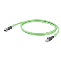 Connecteur M12 mâle Weidmüller liaison 8 pôles stable pour transmission de données
