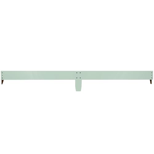 Image of Dream On Me Mini Crib Bed Rail in Light Grey, Converts Mini Cribs to Twin Size Beds, Solid Wood Construction