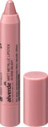 alverde NATURKOSMETIK Pintalabios mate metalizado, rosa Delight 40, 1 x 3,7 ml Cover