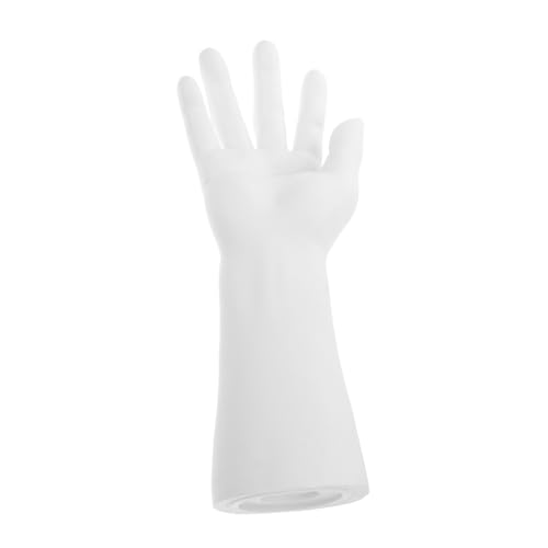 Hohopeti Realistic Hand Model Stand Male Right Hand Plastic Mannequin for Ring Jewelry Display