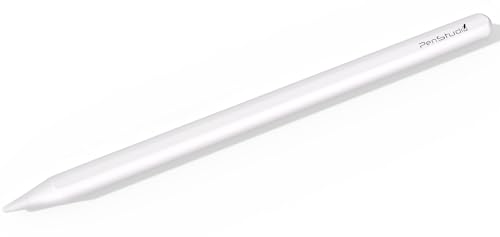 Penstudio Stylus Pen for Apple iPad with Wireless Charge Support丨Best Alternative to Apple Pencil 2nd 1st Generation丨Durable Metal Replacement Tips, Palm Rejection, Tilt Sensitivity, Shortcuts.
