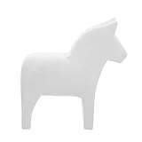 Élégance nordique : cette statuette de cheval en bois apporte une touche d'élégance nordique à votre salon grâce à son design minimaliste