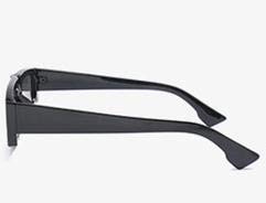 Square tinted polycarbonate frame sunglasses 2024, Black, One size2