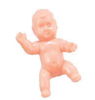 Mardi Gras King Cake Decoration Gift Box Kit Yellow Green Purple Sanding Sugars with King Baby - White