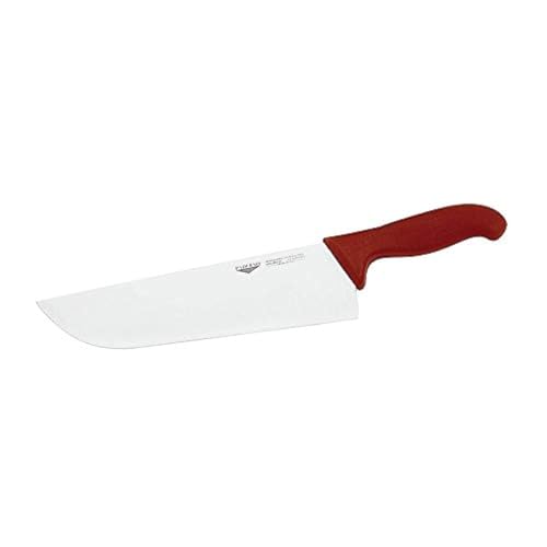 Couteau à découper Paderno 26 cm rouge idéal pour vos rôtis - 2
