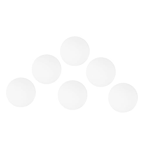NAMOARLY 6Pcs White Pong Balls Advanced Table Tennis Training Balls for School Gym Use for Competitive Matches and Games