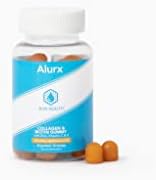 Alurx Collagen 2500 mcg Biotin Gummy with Zinc Vitamin E & C for Hair Skin and Nail Growth, Natural Lemon Flavor, Gluten Free, Gelatin Free (1)