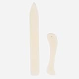 Culnflun Falzbein aus Künstlicher Knochen 2PCS, Papier Knochen Buchbinderei Falten Rillwerkzeug, Bone Ordner Origami Werkzeug, für Papierhandwerk, Kartenherstellung, Bürobedarf und Handgemachtes