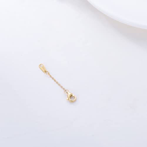 10k Solid Gold Necklace Extender Chain 1"/1.5"/2"/2.5"/3"/4", Durable Strong Gold Necklace Extender, Adjustable Extension Chain, Gold Chain Extender for Necklace Bracelet Anklet, Gold, No Gemstone, - Image 3