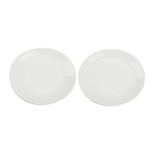 GRIRIW 2pcs Seasoning Dish Tart Warmers Dish Electric Lamps Oil Tray Fruit Plate Oils Sauce Dish Oil Burner Dish Replacement Aroma Dish Melter Wax Melt Burner Dish Scent Ceramics White