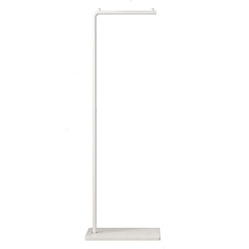衣類ラック 家庭用ハンガー ハンガーラック ロッドハンガー フロアハンガー 取り外し可能ハンガー 強力な耐荷重 さびにくい 鉄ハンガー 衣類収納 垂直ハンガー 床置きコートラック 落下防止ベース 大容量 多機能 省スペース 家庭用に適しています。 (170cm, 白と白)