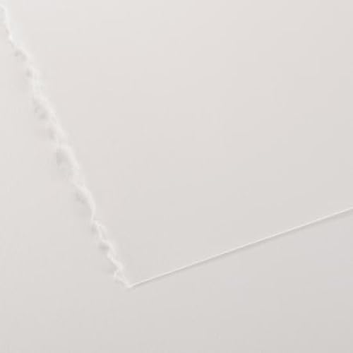 Lot de 25 Feuille Canson® Edition 76x112 250g/m², lisse/grain fin extra blanc, 2 bords frangés