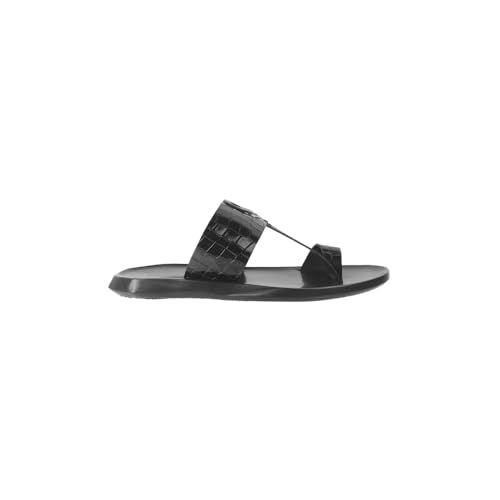 Image of Mochi Men Patent Leather Kolhapuri Ethnic Chappal
