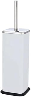 5L Slim Pedal Bin Square Toilet Brush Holder Bathroom Set Rectangular Removable Bucket Trash Recycling Bin (Grey 5 L Bin Only)