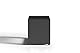byLIVING TV Stand VICTORIA / kleines Regal schwarz / Beistelltisch 60 cm breit / Wohnzimmertisch / Schrank / TV und Phono Bank / TV Tisch / Schwarz / 60 x 45 x 39 cm (BxHxT)