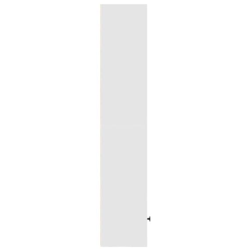 Estantería blanca de 5 compartimentos y madera para salón 6