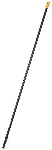 Fiskars Manche pour balais et râteaux de jardin Fiskars Solid, Longueur : 157,5 cm, Aluminium, Noir/Orange, Solid, 1014913