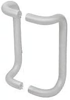 8 Clear Anodized Offset Pull Handles Back-to-Back