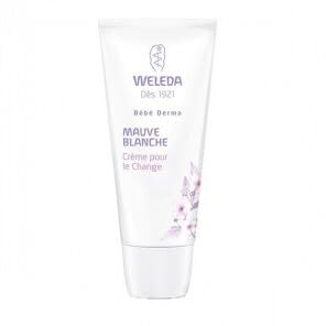 4. Bild von WELEDA Bio Baby Derma Weiße Malve Wundschutzcreme, Naturkosmetik Babycreme für den Schutz und die Regeneration von gereizter Baby Haut, Heilsalbe für die Pflege des Windelbereich (1 x 50ml)