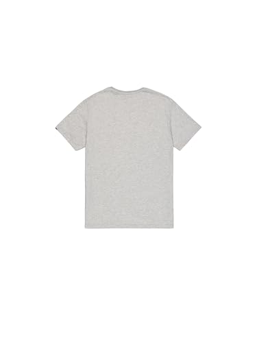 ALPHA INDUSTRIES Herren Basic T-shirt, Grey Heather/White 230, M – Ansicht 4