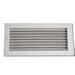Shoemaker 935-0-12X12 12"x12" Steel Blade Vertical Fixed Blade Grille - White