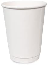 12 oz White Double Wall Insulated Disposable To Go Coffee Cups [500 Counts] Perfect for Chocolate Tea, Espresso, and Cocoa Drinks (12oz) image 5