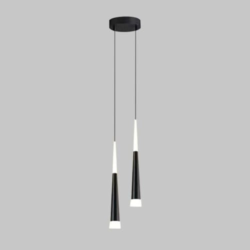 Lampe suspendue pour chambre à coucher minimaliste moderne à double diffuseur